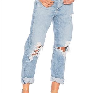 NWT AGOLDE 90s mid rise loose fit in fall out